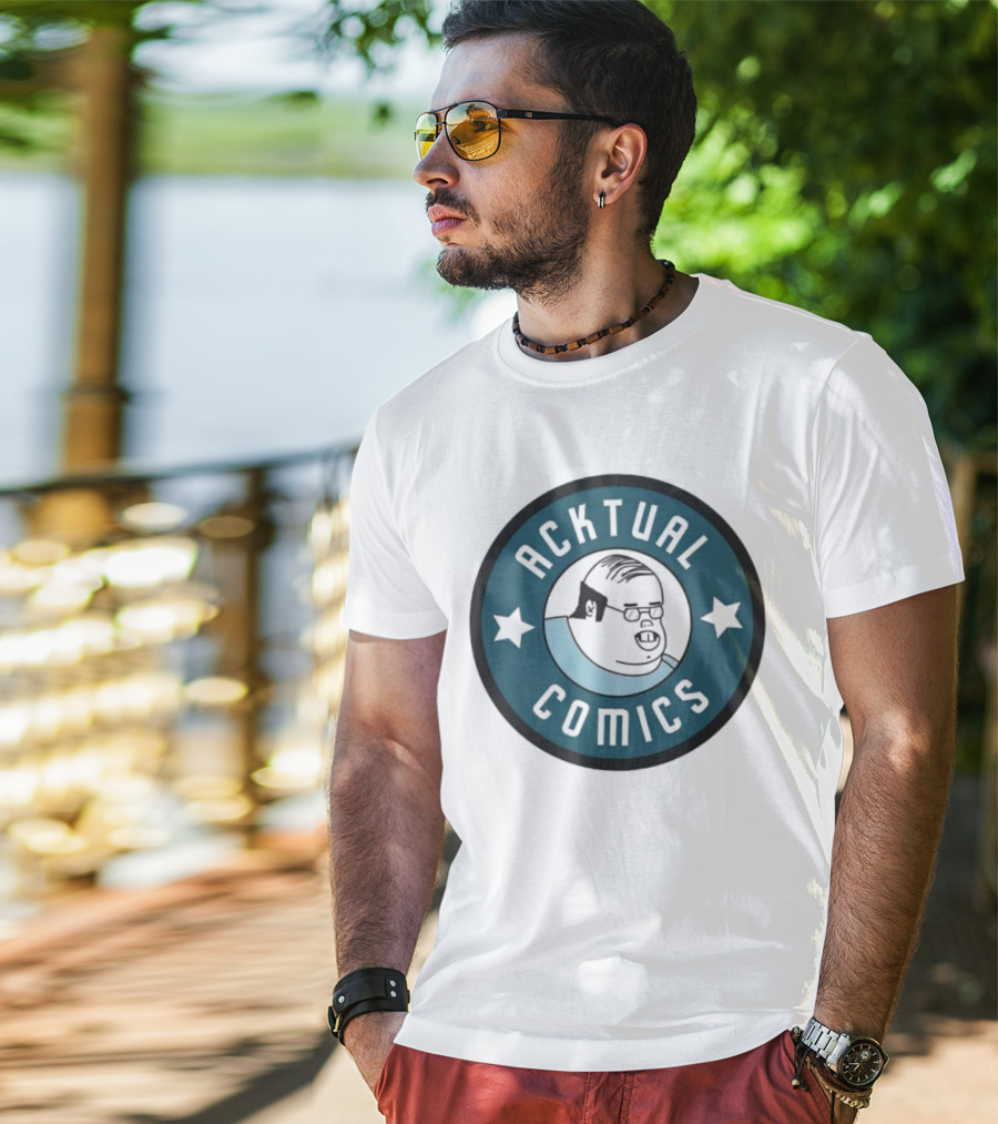 Acktual Comics Star Emblem T-Shirt