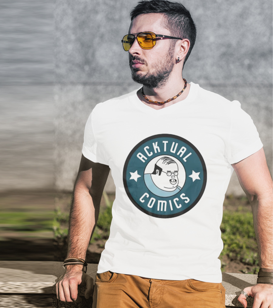 Acktual Comics Star Emblem T-Shirt