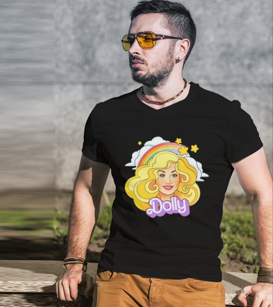 Dolly Rainbow Stars Iconic Doll T-Shirt
