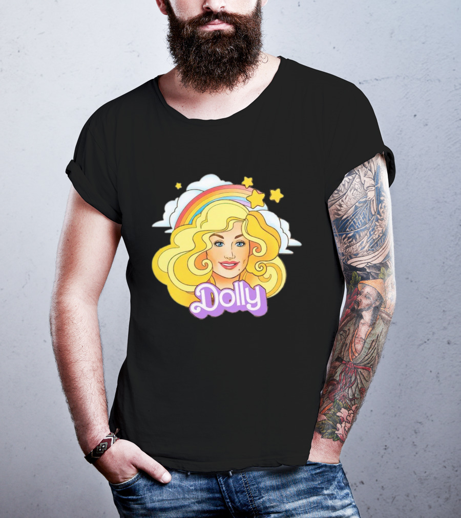Dolly Rainbow Stars Iconic Doll T-Shirt