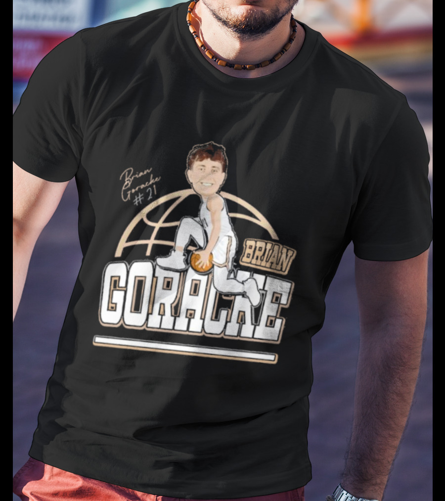 Brian Goracke #21 Basketball Player T-Shirt