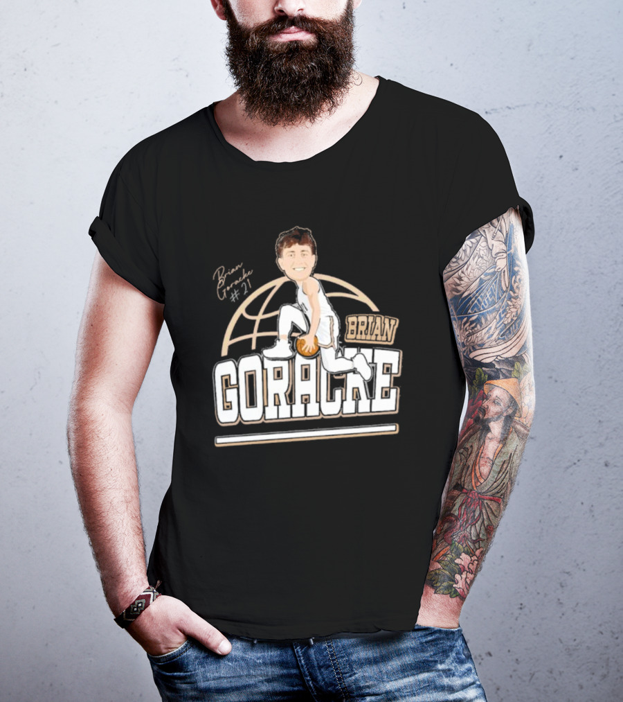 Brian Goracke #21 Basketball Player T-Shirt