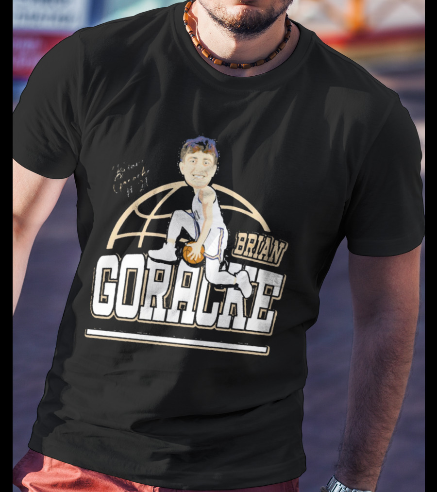 Brian Goracke Cartoon Signature Basketball T-Shirt
