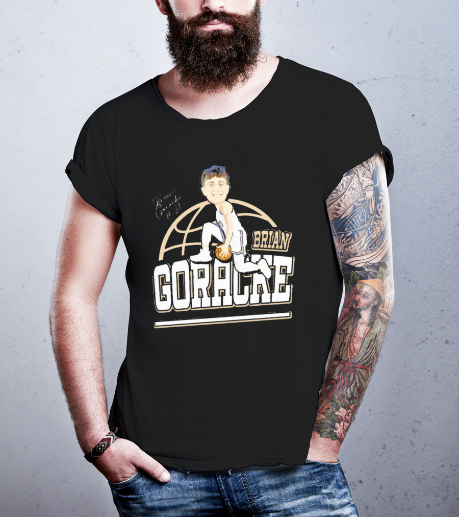 Brian Goracke Cartoon Signature Basketball T-Shirt