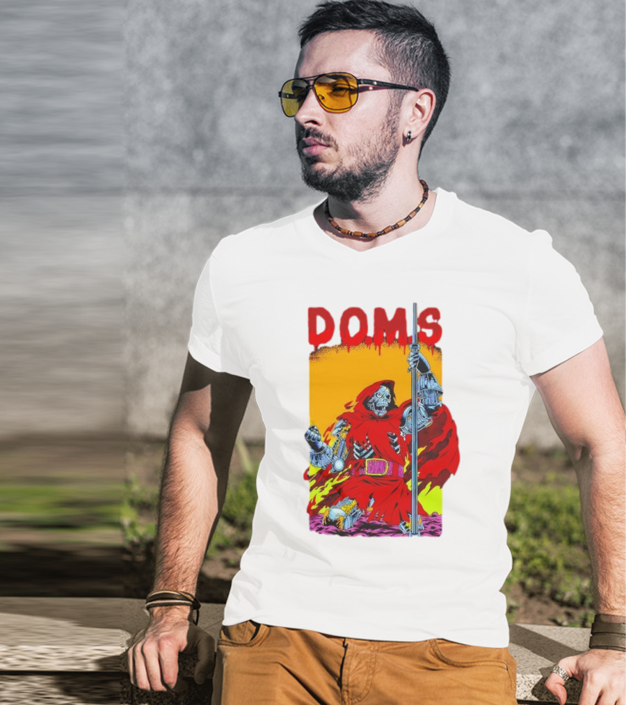 DOMS Warrior Skeleton Metal Armor Staff T-Shirt