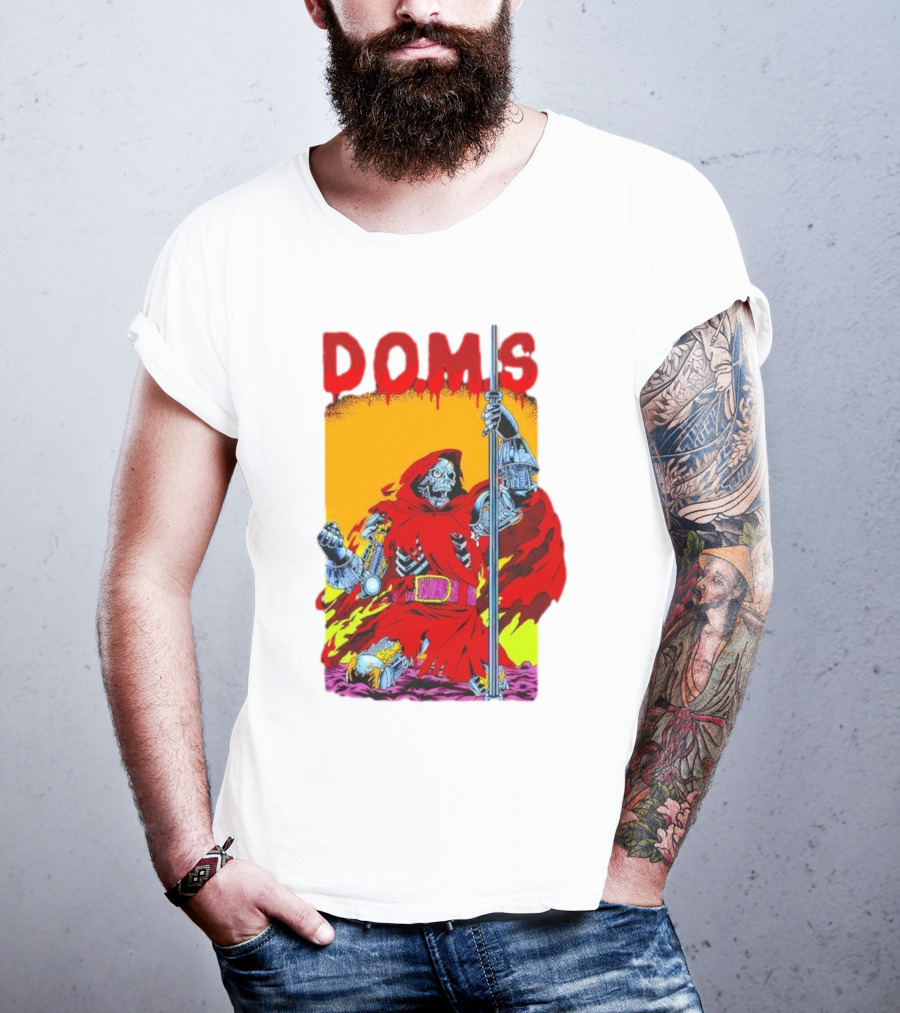 DOMS Warrior Skeleton Metal Armor Staff T-Shirt