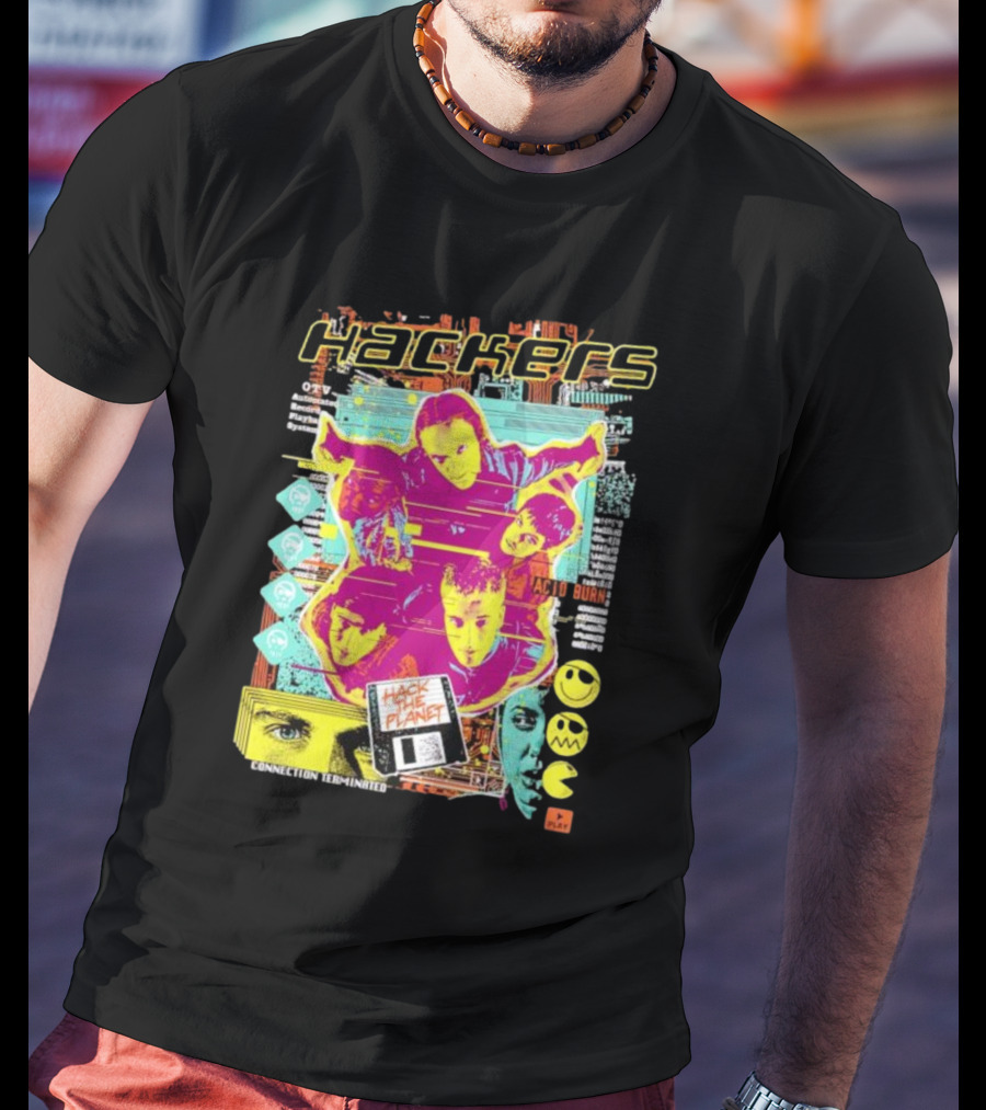Hackers Acid Burn Connection Terminated Hack The Planet T-Shirt