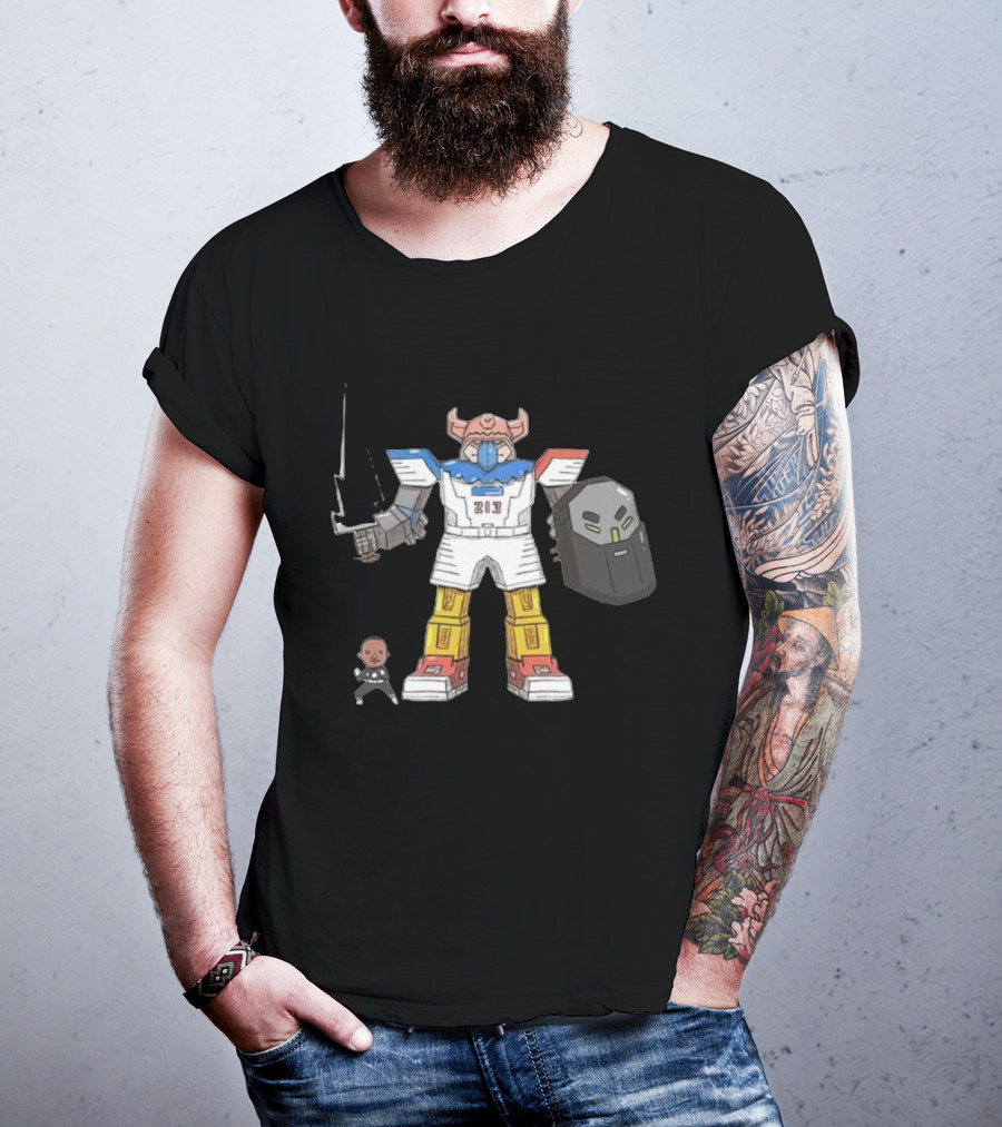 Janky Drawing Powell Rangers Robot Cartoon 213 T-Shirt