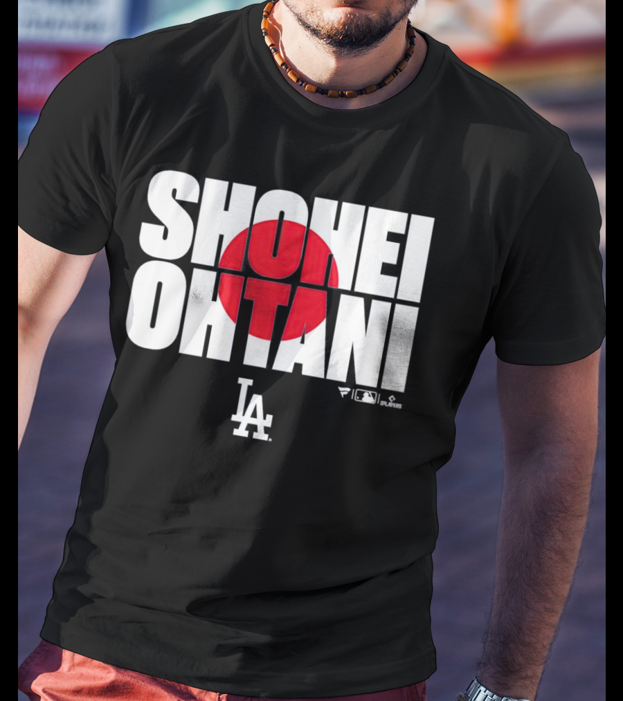 Shohei Ohtani Los Angeles Dodgers Japan Flag MLB Players T-Shirt