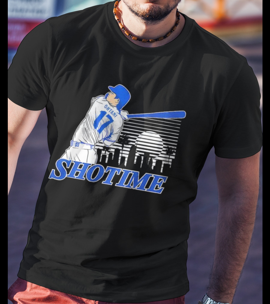 Shohei Ohtani Shotime Skyline Baseball Los Angeles Dodgers T-Shirt