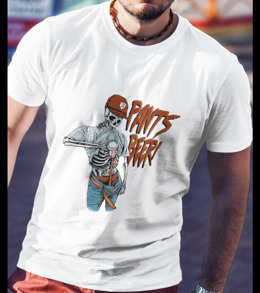 Skeleton Pants Beer T-Shirt