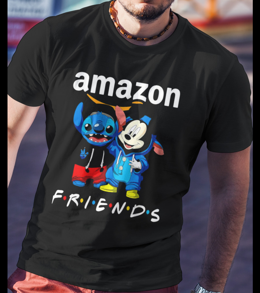 Stitch Mickey Amazon Friends Hoodie Characters T-Shirt