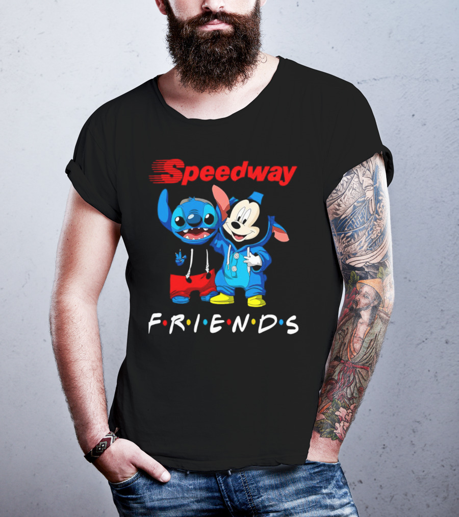 Speedway Friends Stitch Mickey T-Shirt