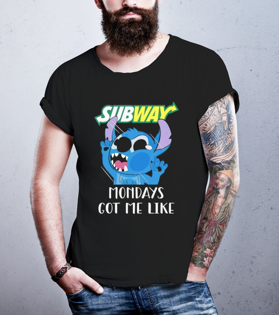 SUBWAY Mondays Got Me Like Stitch Reaction T-Shirt