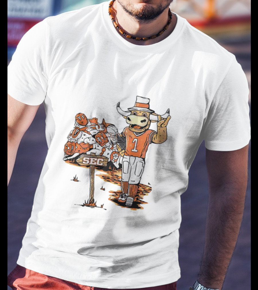 Texas Longhorns SEC Conference Champs Bull Mascot Sports T-Shirt