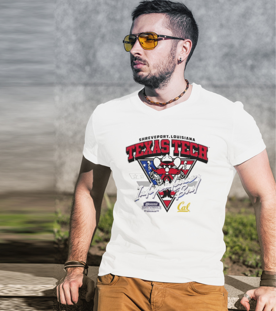 Texas Tech Shreveport Louisiana Red Raider American Script Cal T-Shirt
