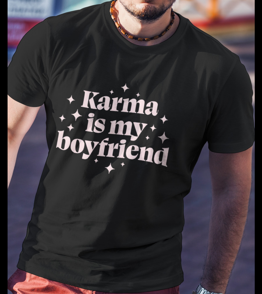 Karma Is My Boyfriend Star Motif T-Shirt