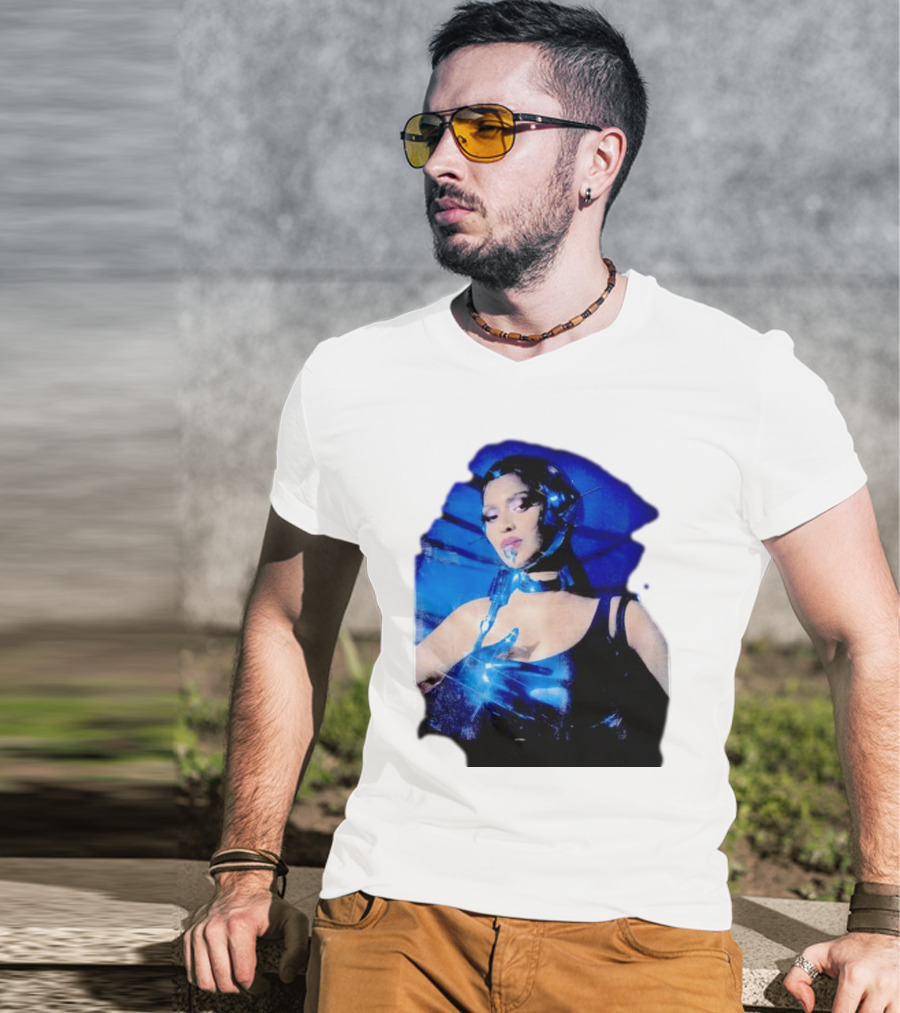 Robo Beyonce Futuristic Cyborg Aesthetic T-Shirt