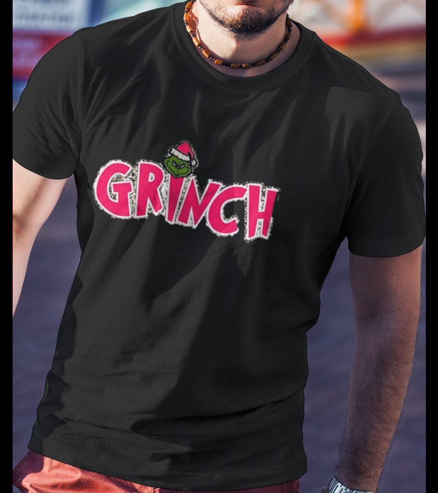 Southern Shack Grinch Pink Christmas T-Shirt