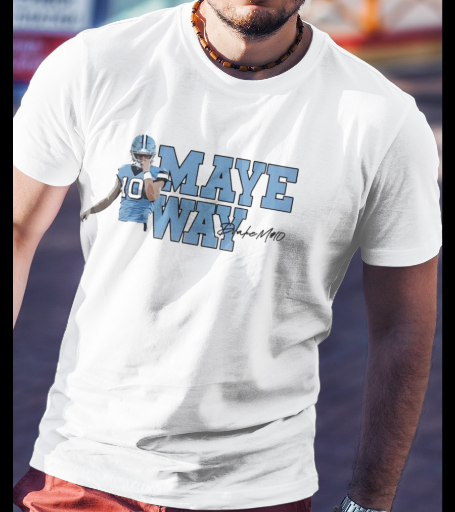 Maye Way Drake Maye Football 10 T-Shirt