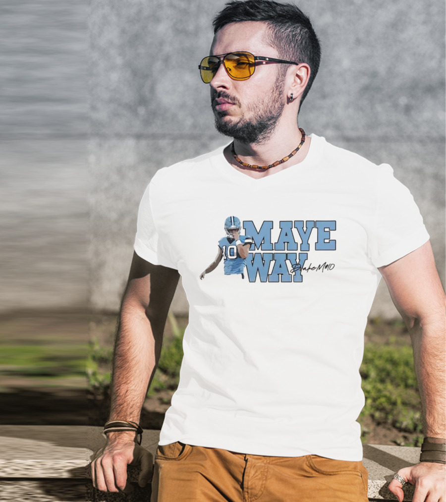 Maye Way Drake Maye Football 10 T-Shirt