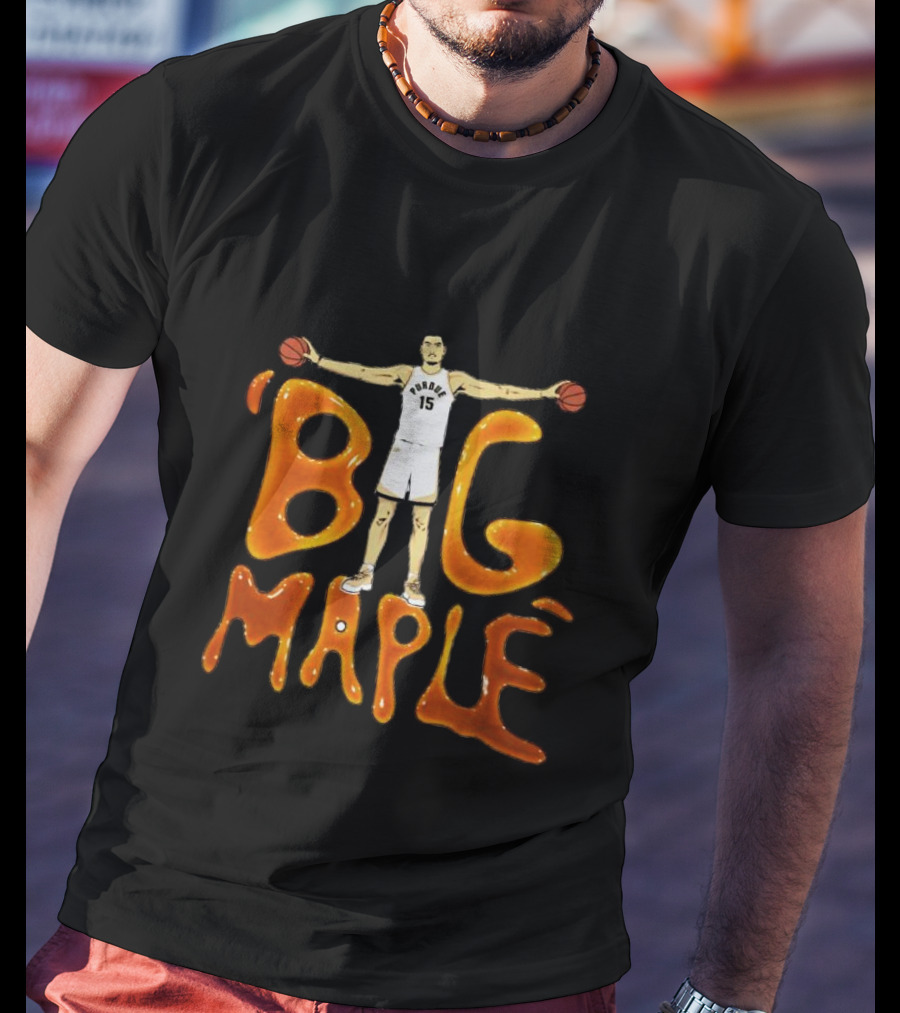 Big Maple Zach Edey Purdue Basketball Number 15 T-Shirt