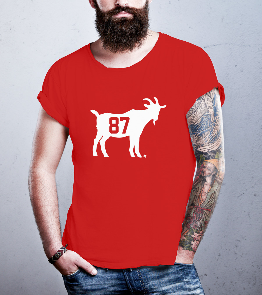 Travis Kelce GOAT 87 Football Legend T-Shirt