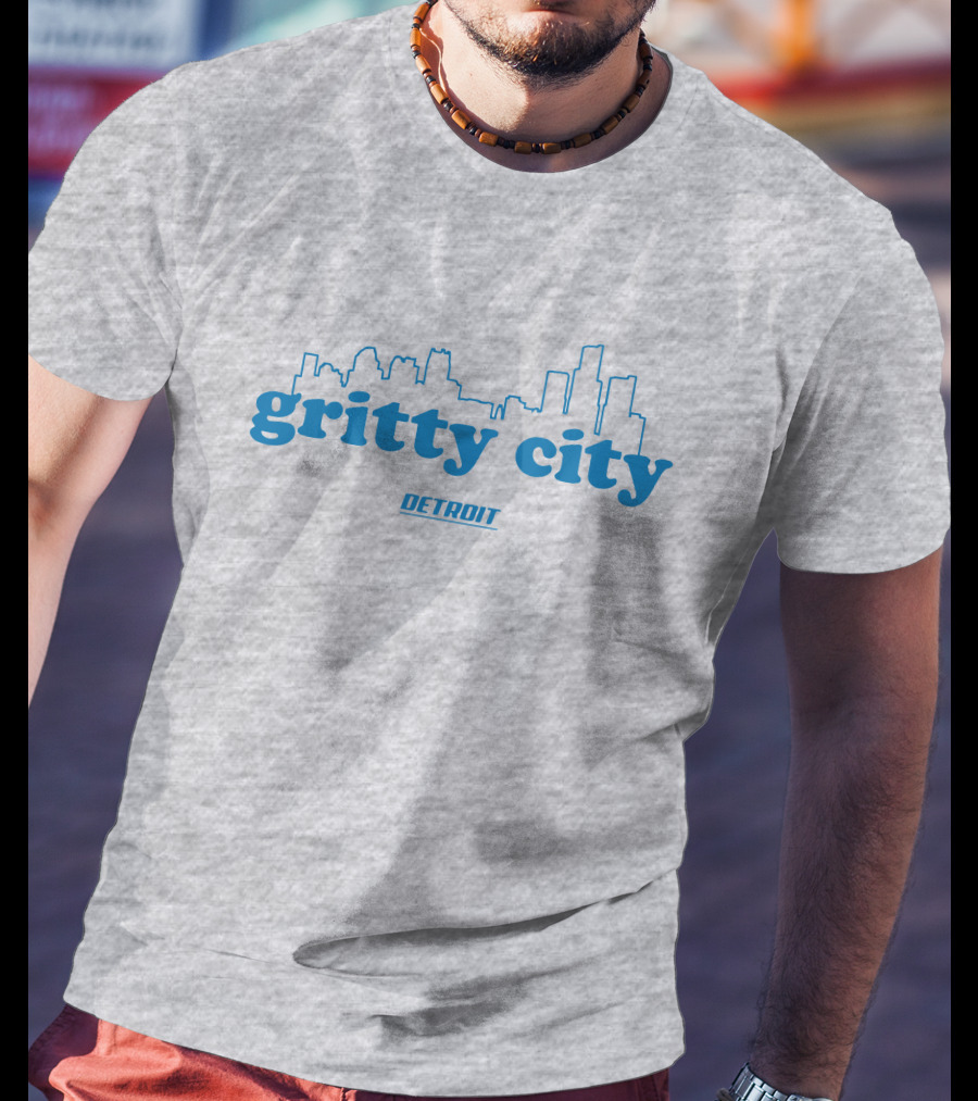 Gritty City Detroit Skyline T-Shirt