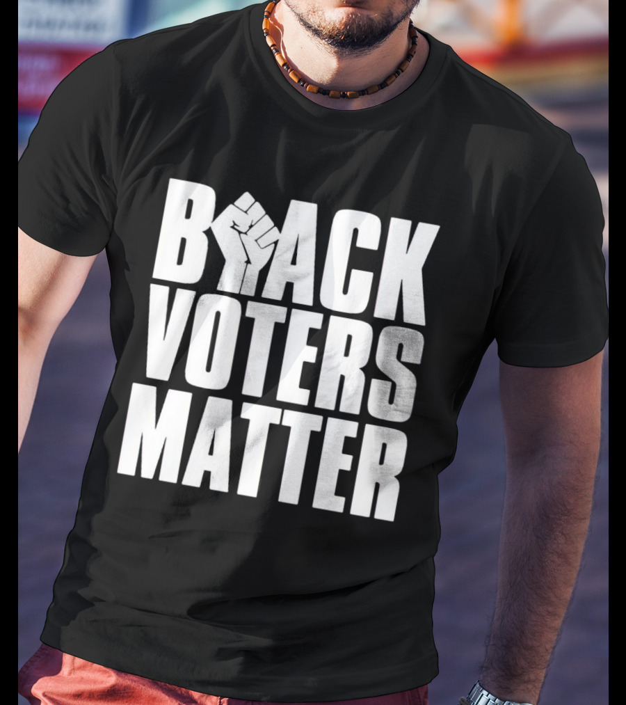 Black Voters Matter Fist Symbol Advocacy T-Shirt