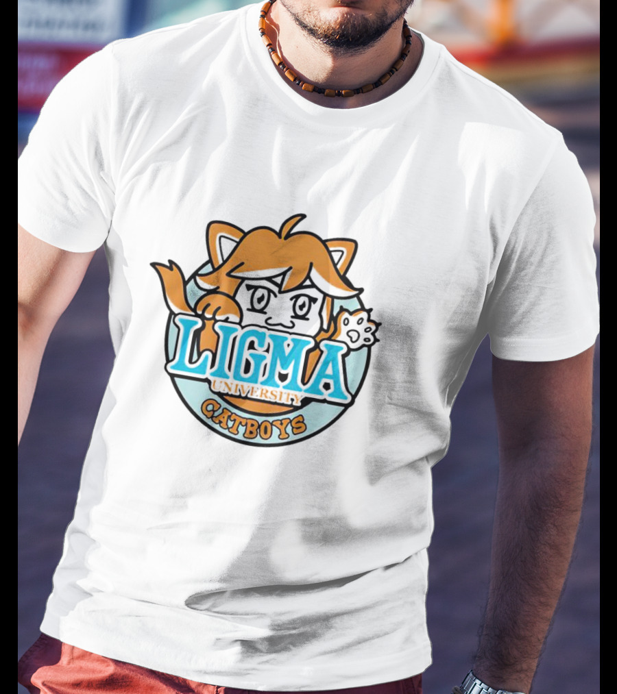 Ligma University Catboys Cute Cartoon T-Shirt