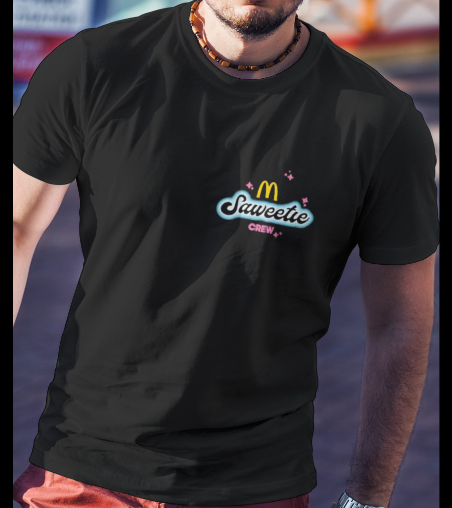 Saweetie Crew McDonald’s Logo Design With Sparkles T-Shirt