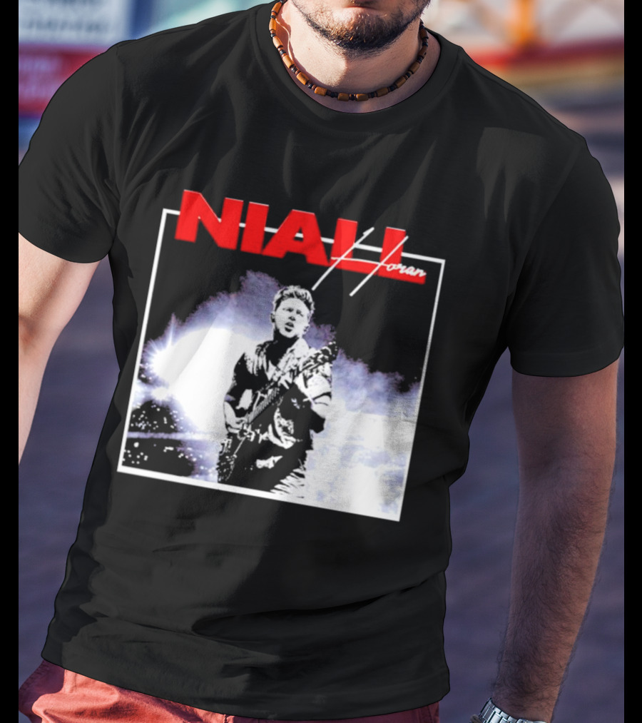 Niall Horan Live Performance Black And White Concert Scene T-Shirt