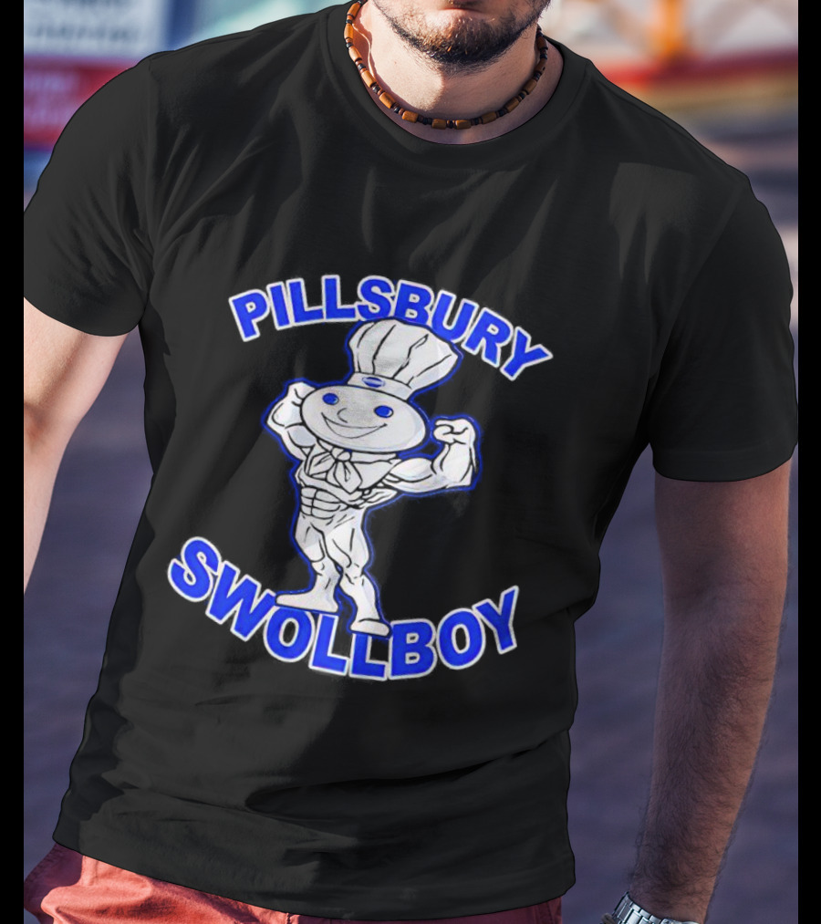 Pillsbury Swole Boy Buff Character Flexing Muscles T-Shirt