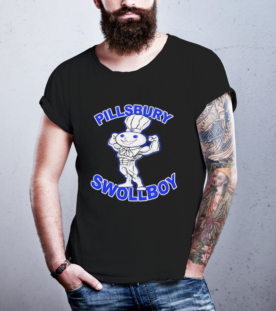 Pillsbury Swole Boy Buff Character Flexing Muscles T-Shirt