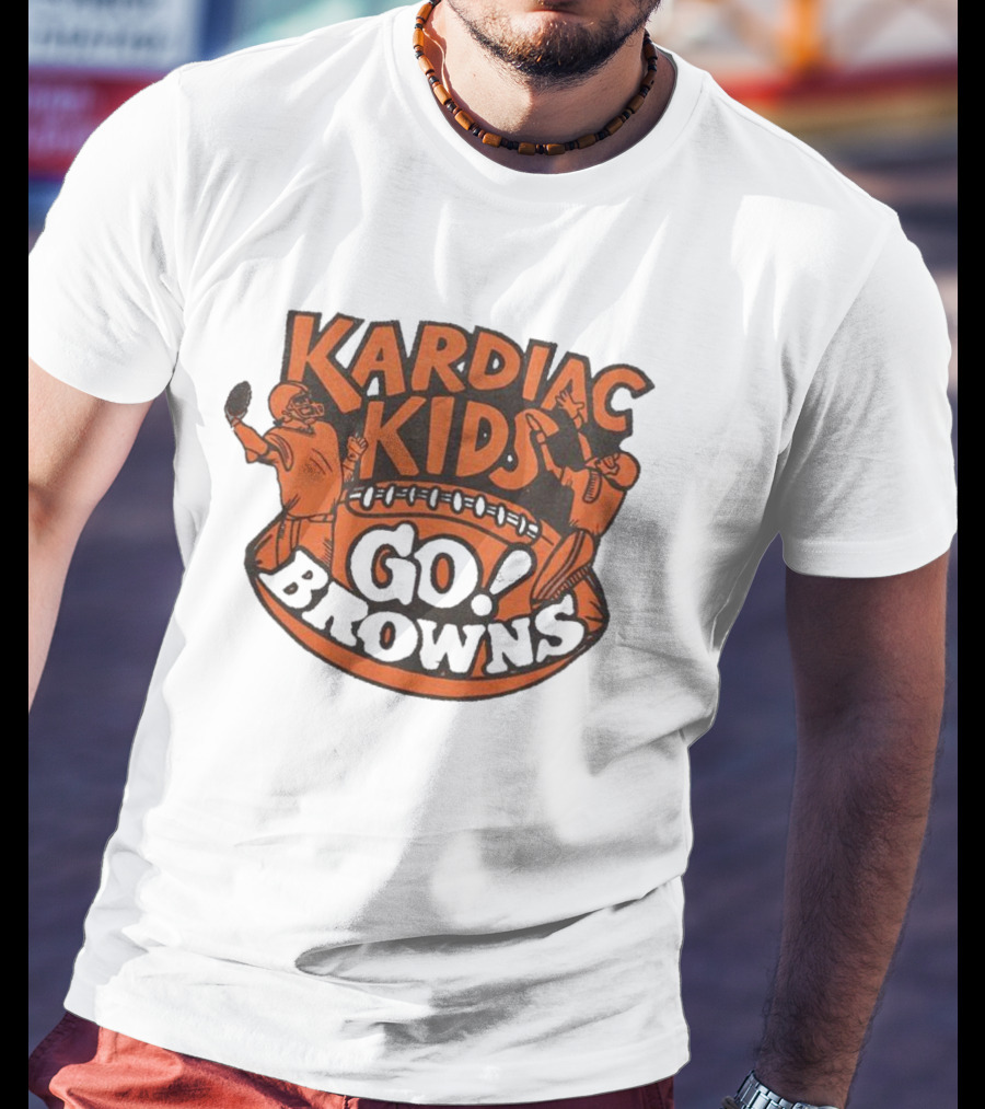 Kardiac Kids Go Browns Football T-Shirt