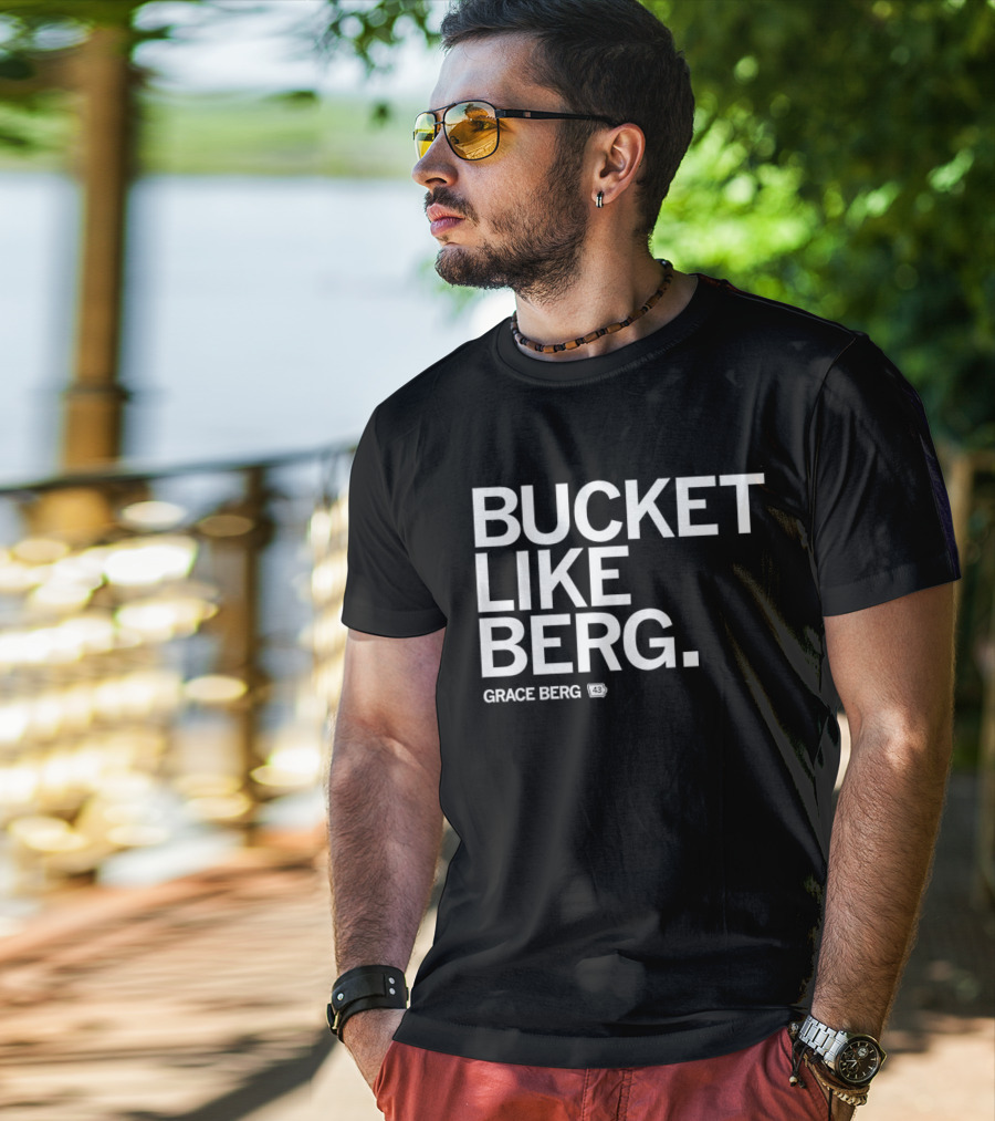 Bucket Like Berg Grace Berg Drake Bulldogs 43 T-Shirt