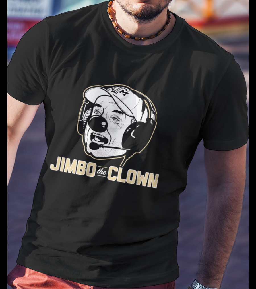 Jimbo Fisher Jimbo The Clown Headset Sports Caricature T-Shirt