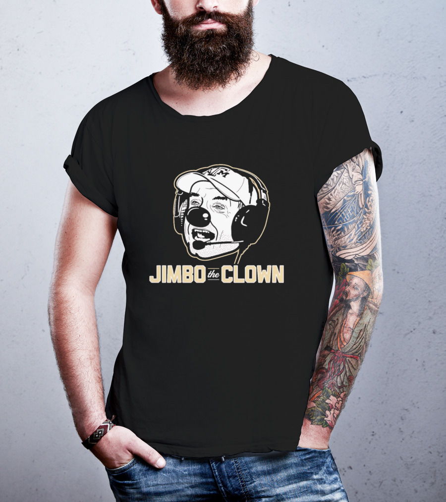 Jimbo Fisher Jimbo The Clown Headset Sports Caricature T-Shirt