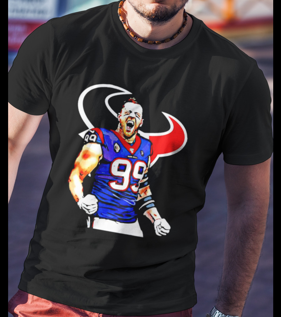 Justin James Watt Houston Texans 99 Jersey T-Shirt