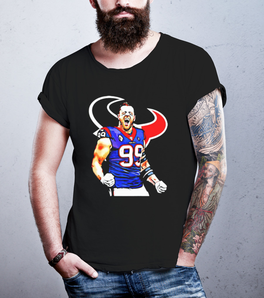 Justin James Watt Houston Texans 99 Jersey T-Shirt