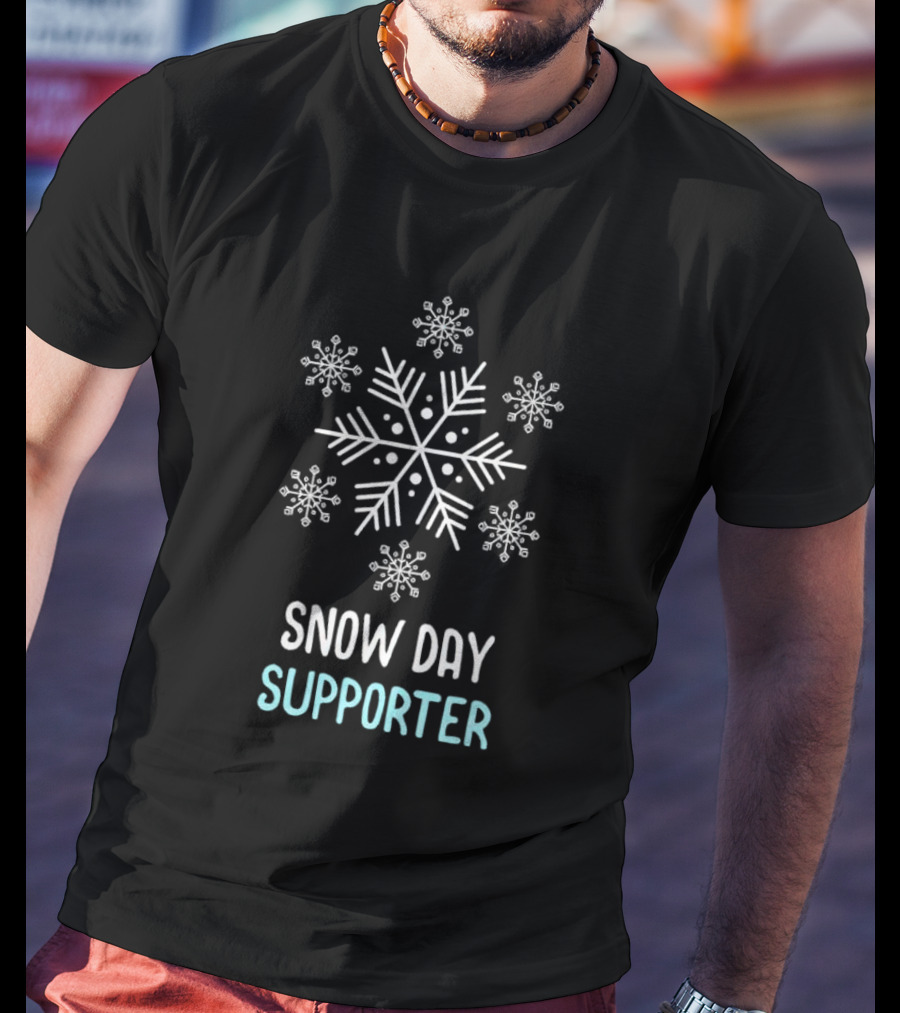 Snowflake Snow Day Supporter Christmas T-Shirt