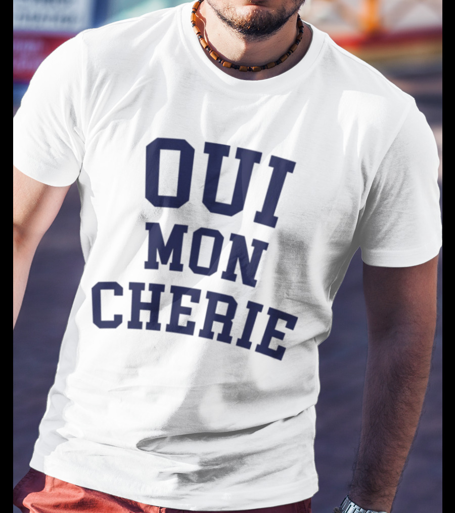 Oui Mon Cherie Retro Varsity T-Shirt