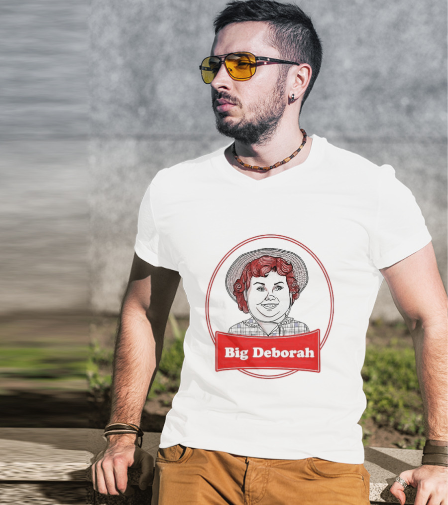 Big Deborah Vintage Cartoon Character In Red Circle T-Shirt