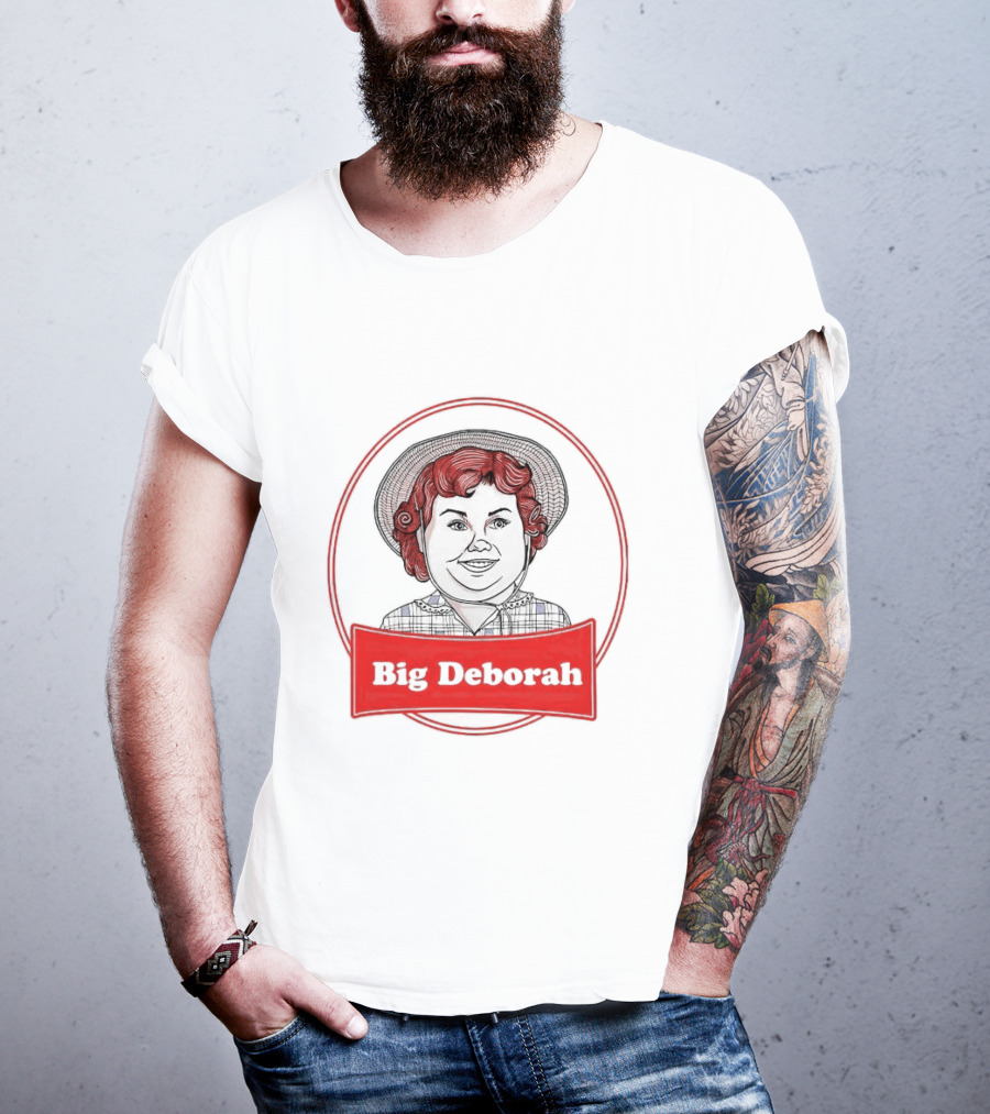 Big Deborah Vintage Cartoon Character In Red Circle T-Shirt