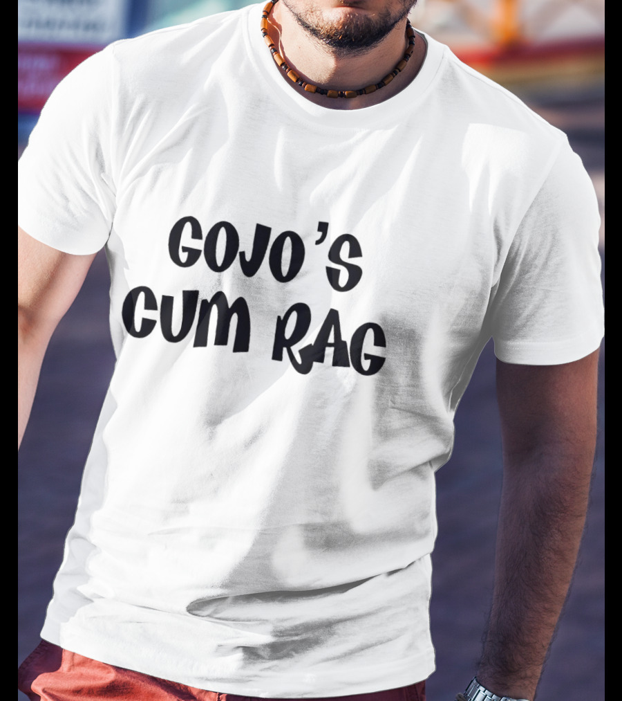 Gojo's Cum Rag Typography Text Reference T-Shirt