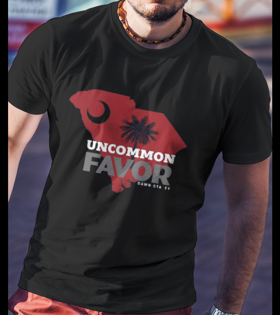 Uncommon Favor South Carolina Map Dawn Staley T-Shirt