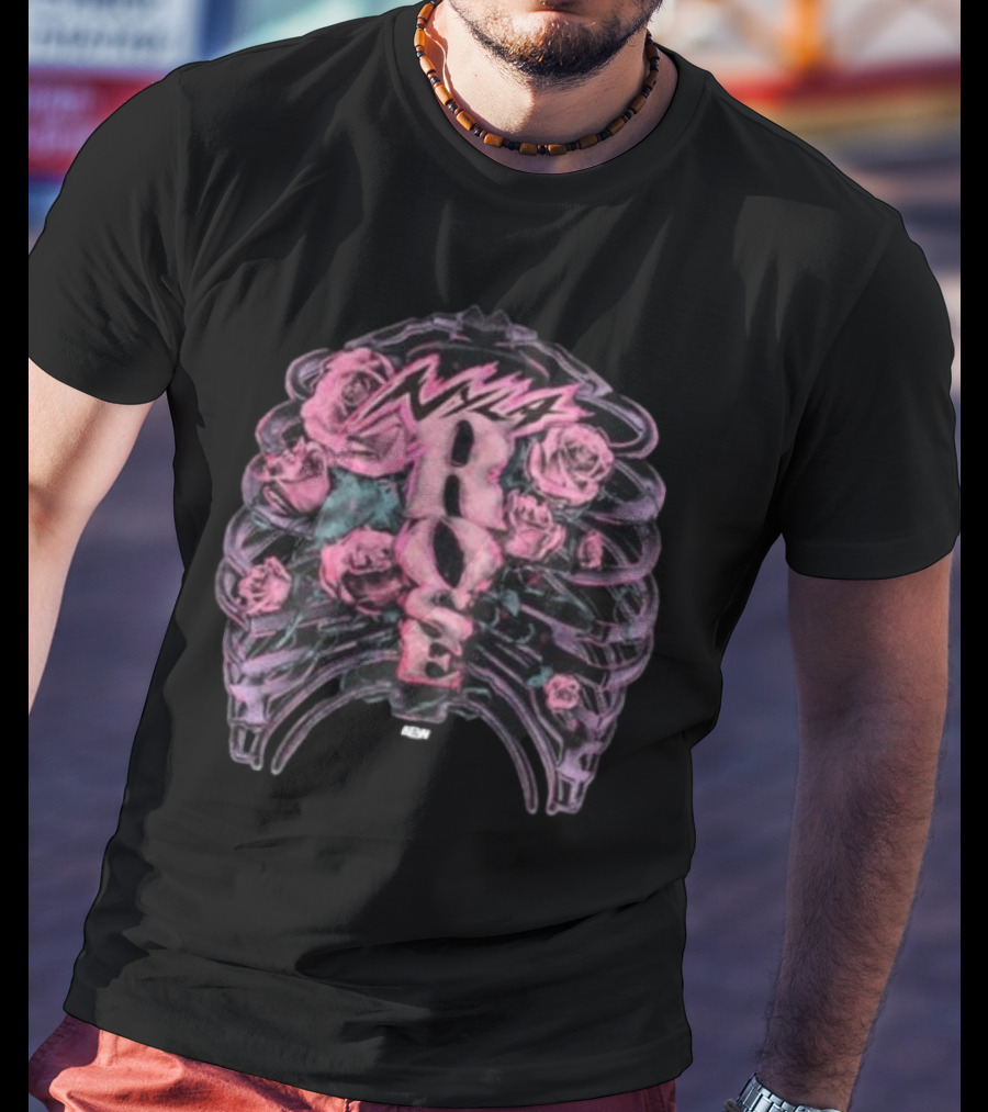 Nyla Rose Ribcage Roses Vibes T-Shirt