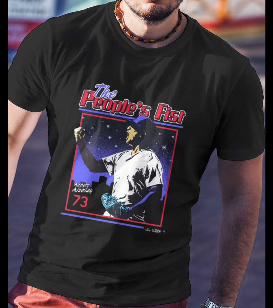 The People's Fist Adbert Alzolay 73 Baseball Hero T-Shirt