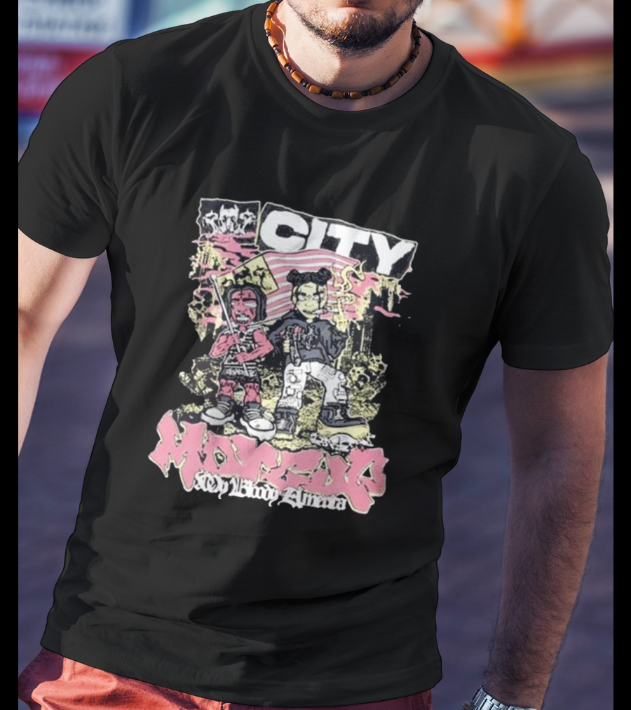 City Morgue My Bloody America Iconic Urban Graphics T-Shirt