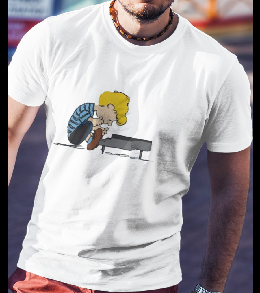 Peanuts Schroeder Piano Player Iconic Comic Strip Character T-Shirt